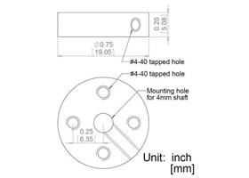 4mm mounting hub dimensions